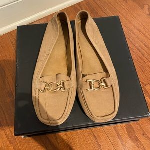 Tan loafers